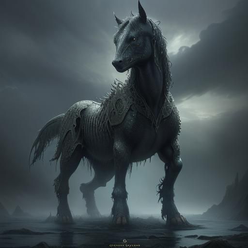 Epic Kelpie Digital Matte Painting