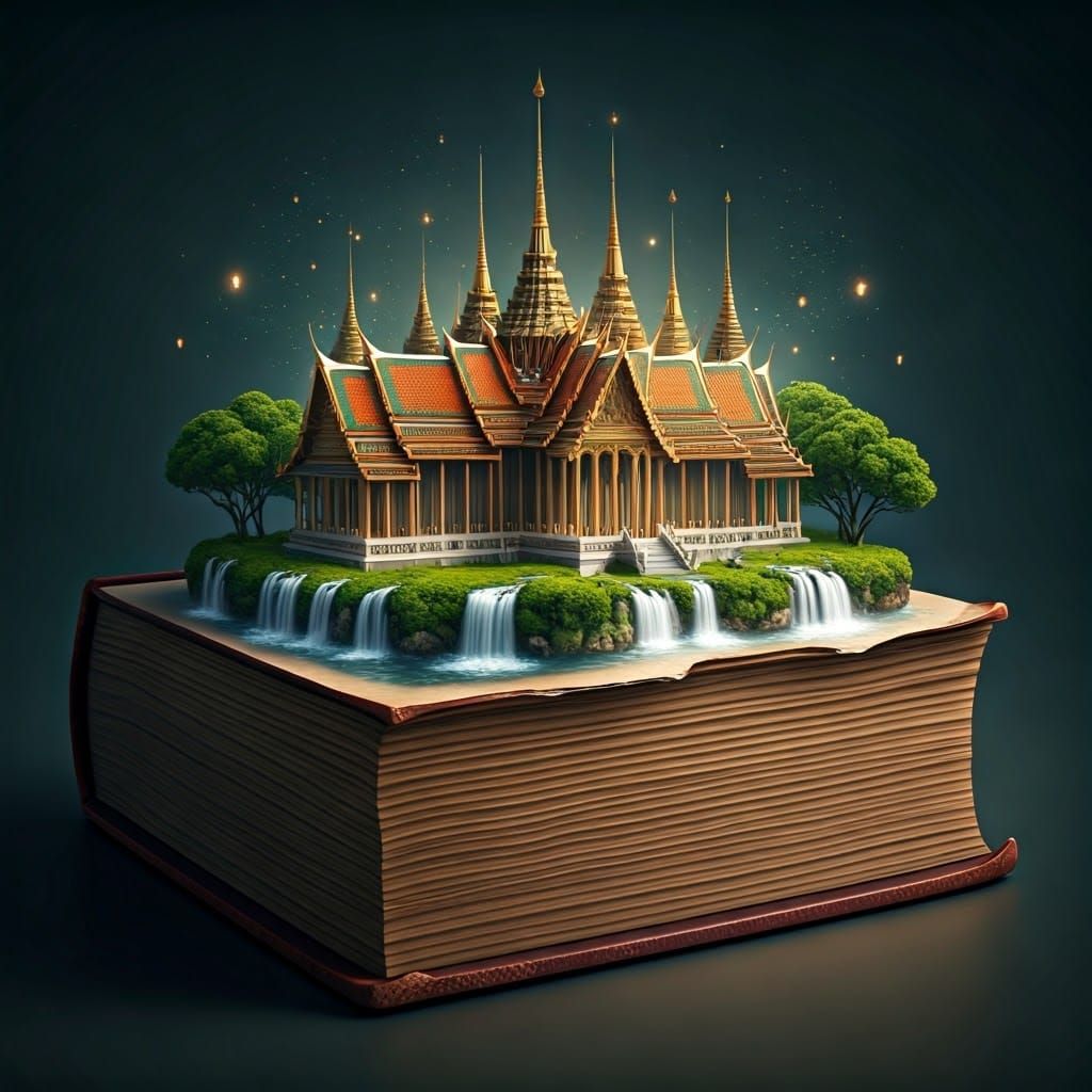 Enchanting Golden Book Reveals Majestic Thai Palace