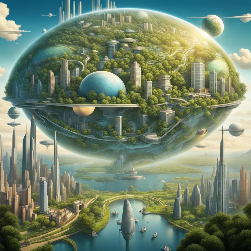 Advanced Tech Enhances Life in Utopian World