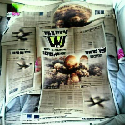 Did you read the newspaper today? World War 3 is only bombs away