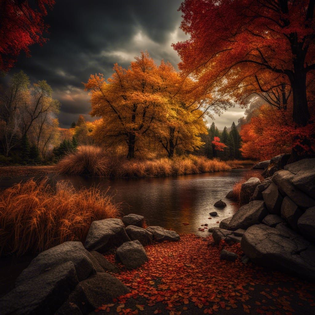 Hyperrealistic Fall Scenery in High Definition