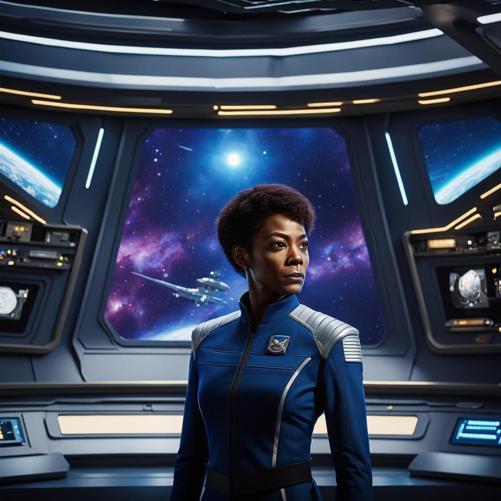 Captain Burnham Before the USS Discovery in 4K