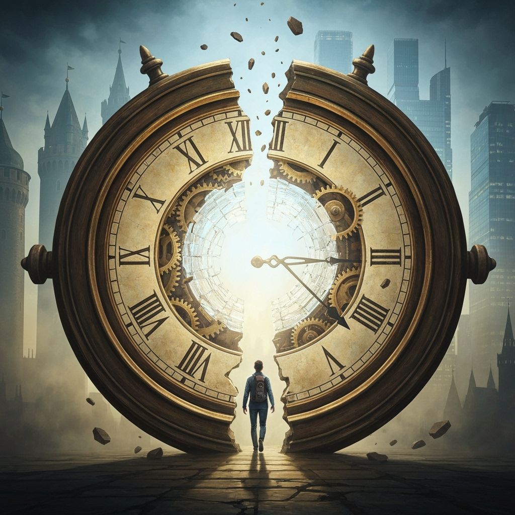 Dramatic Time Portal Painting