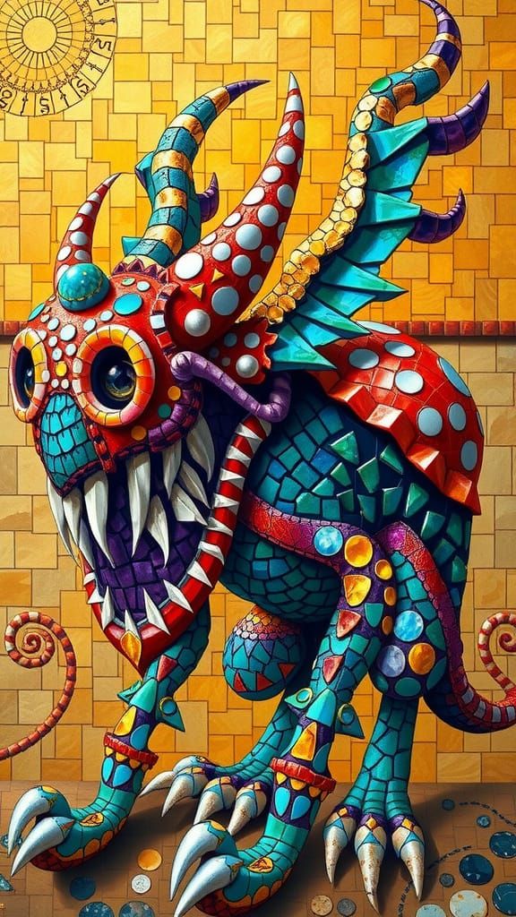 Surreal Creatures Emerge from Colorful Glass and Ceramic Mos...