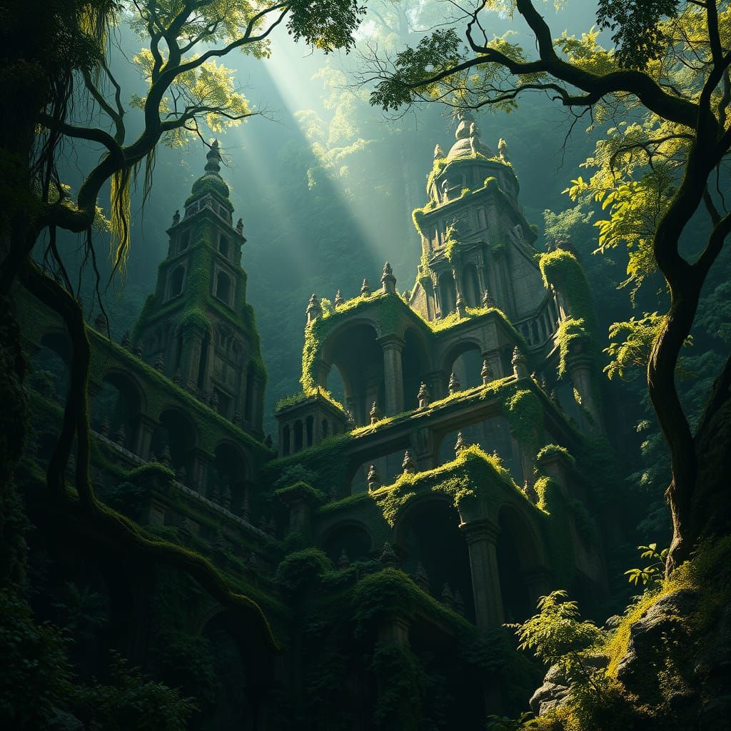 El Dorado Lost City Covered in Jungle Vines