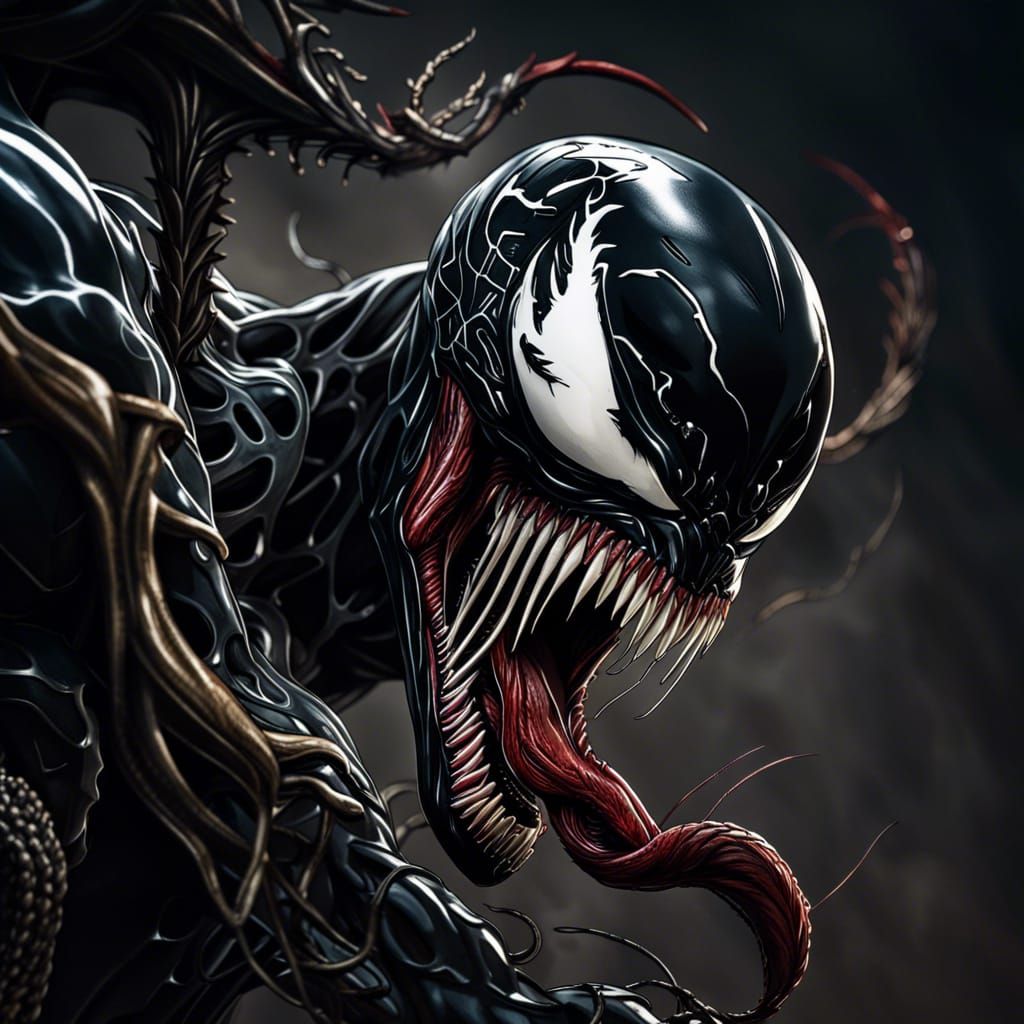 Hyperrealistic Venom with Intricate Details
