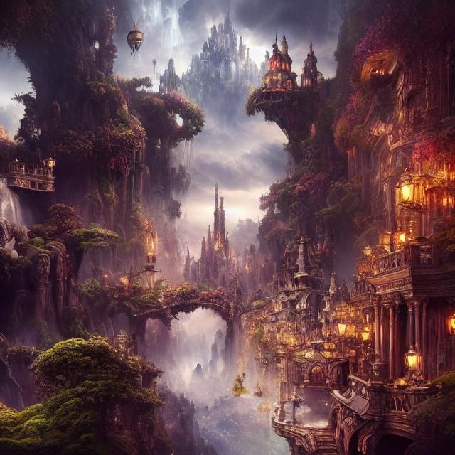 Epic Wonderland: Cinematic Digital Matte Painting