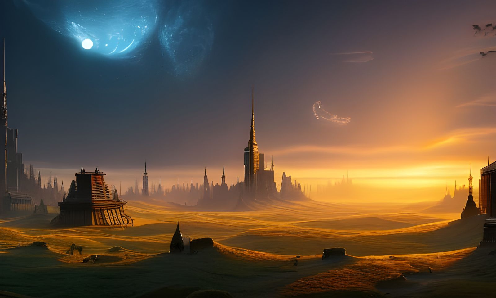 Futuristic Cyberpunk Library with Countless Books