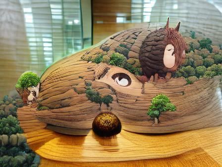 Forest on Giant Acorn: A Ghibli-esque Scene