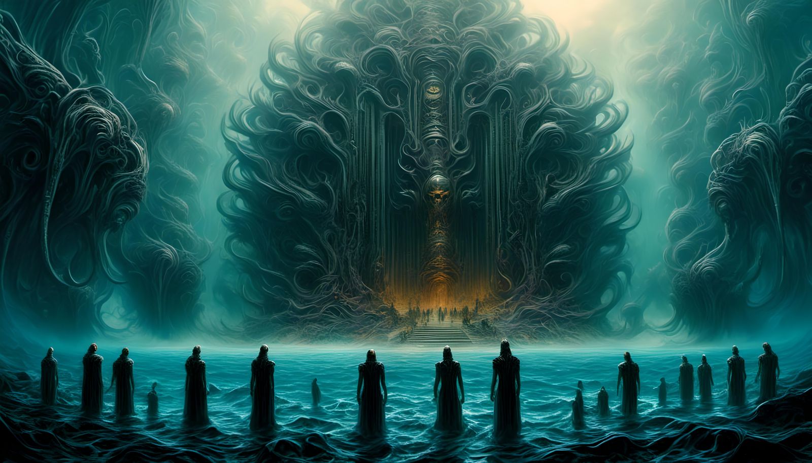 Gigantic Xenomorph Temple Rises from the Ocean