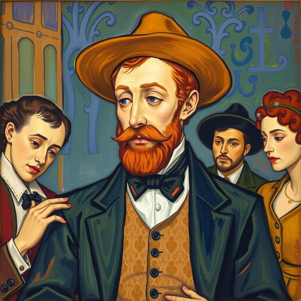 Cezanne Inspired Card Players Digital Art