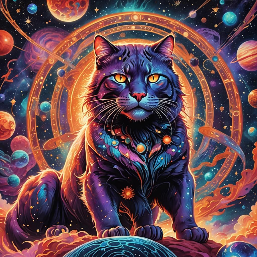 Surreal Cosmic Hellcat on Astral Plane