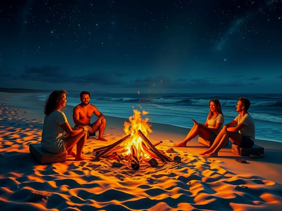 Summer Night on the Beach