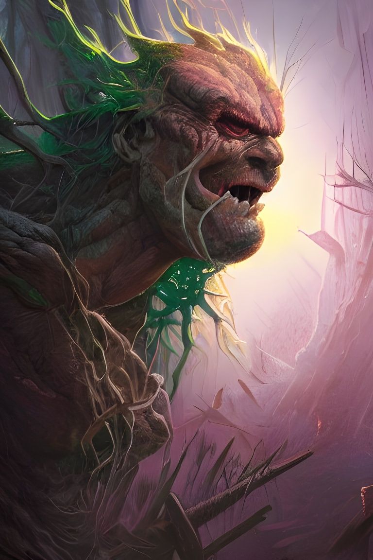 Hyper-Realistic Primordial Existence Art