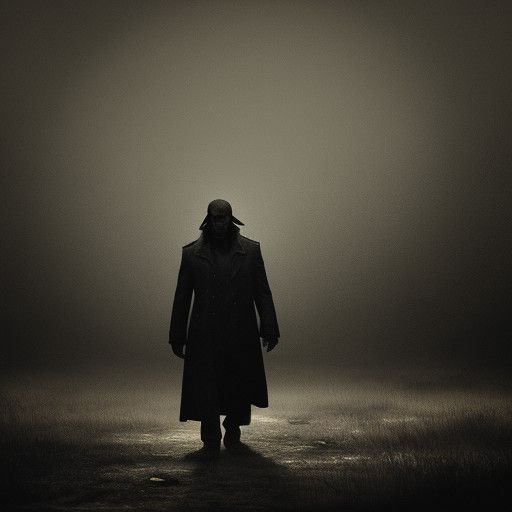 A Weary Soul Torn by Regret in a Haunting Gothic Landscape