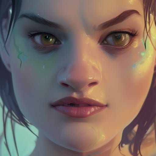 Hyperdetailed Shrek Portrait in Surrealist Style