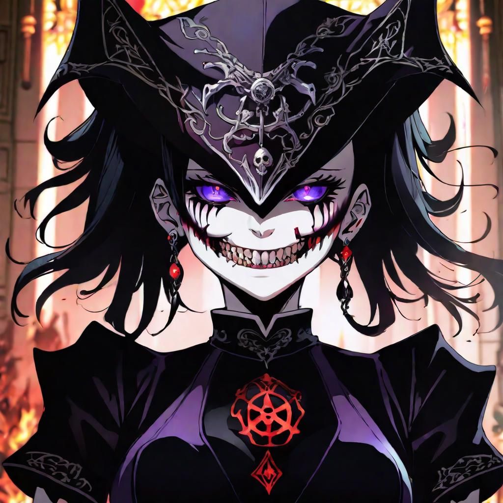 Anime Portrait of a Female Necromancer