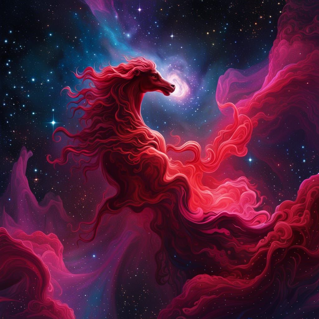 View of Horsehead Nebula from Hubble Space Telescope