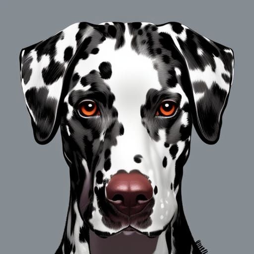 Hyperdetailed Dalmatian Portrait in Volumetric Lighting