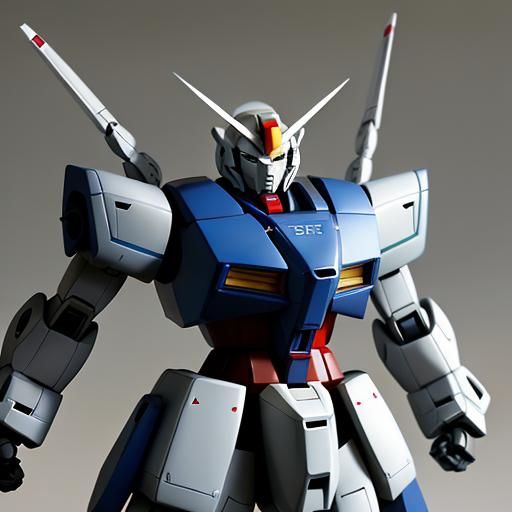 Streamlined Space Robot in 4D Gundam Style