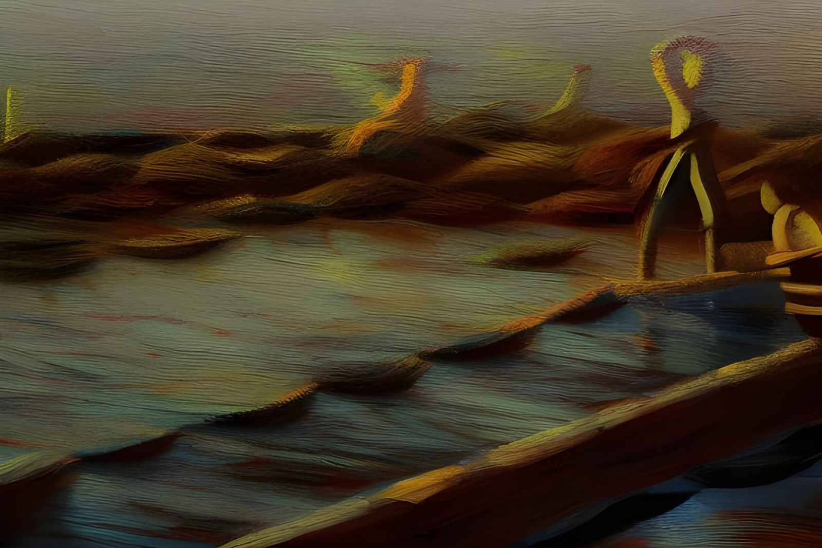 Sailor's Dream: Washerwomen in 3D Sculptural Style