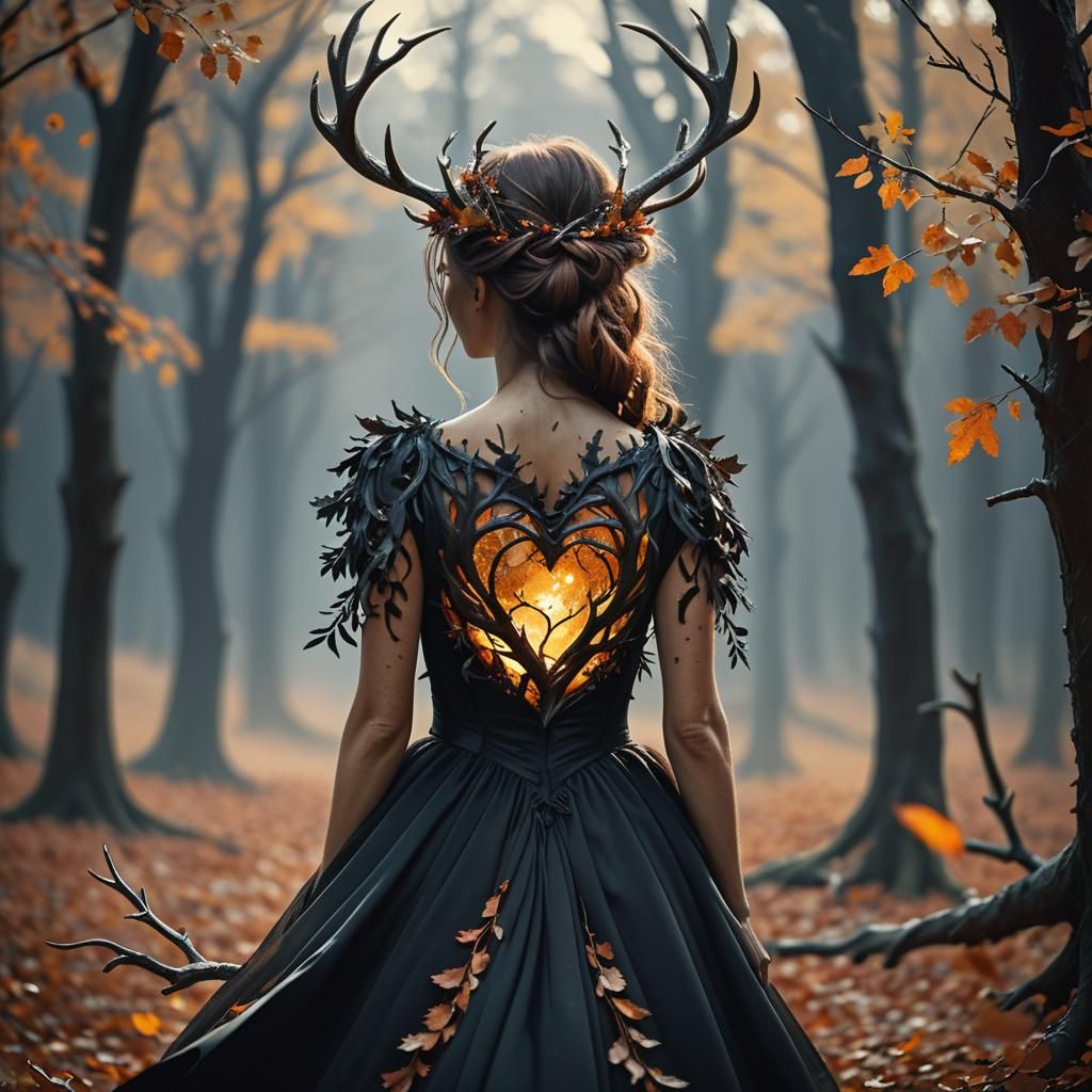 Ethereal Skogsra with Autumnal Elegance