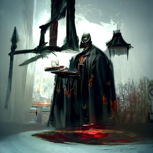 Sinister Cheesecake House in Dark Fantasy Style