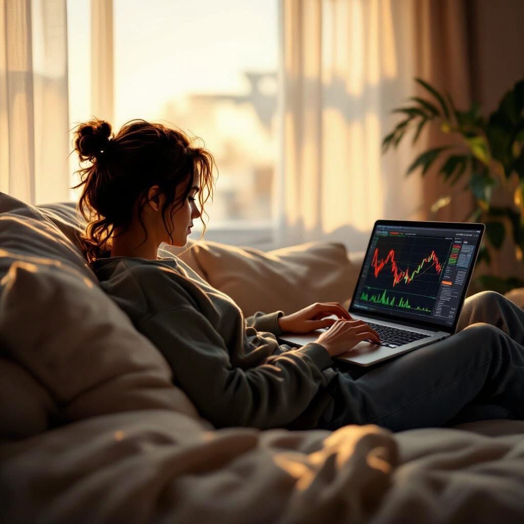 Morning Stock View in Digital Art Style