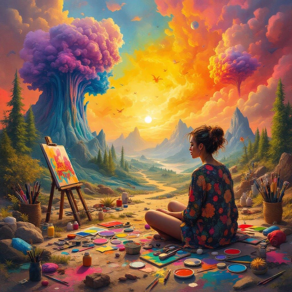 Surrealist Artist Embarks on Whimsical Journey in Vibrant Ca...