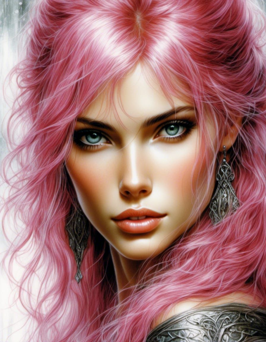 Elvish Woman Portrait in Hyperrealistic Style