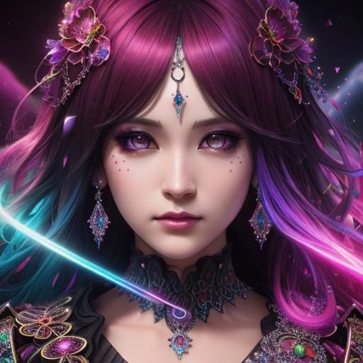 Fractal Rainbows and Mandelbrot Diamonds in Splash Art