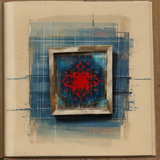 Abstract Palimpsest AI Generated Image