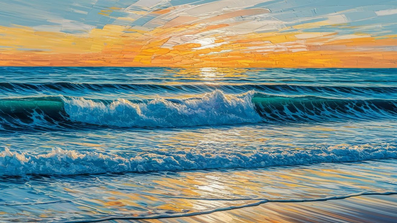Impasto Seascape Masterpiece