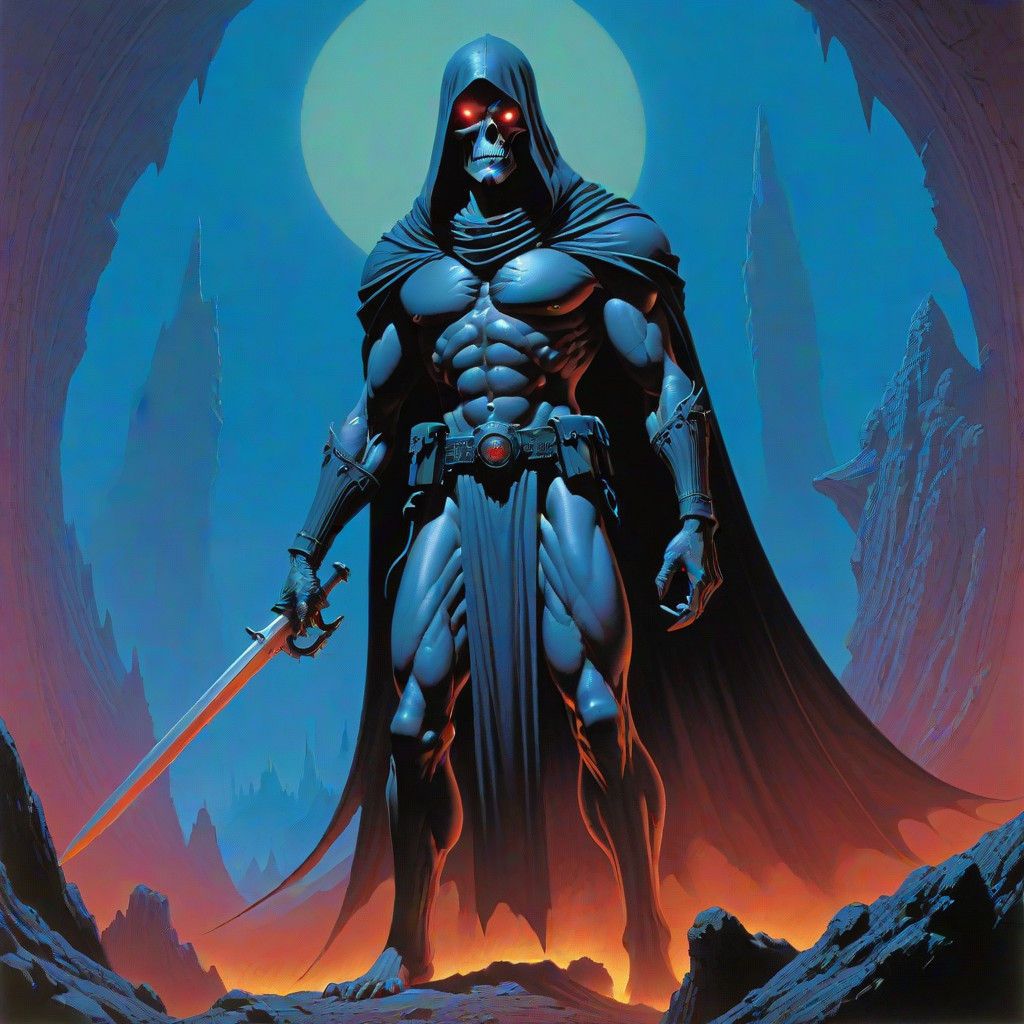 Dark Fantasy Landscape in Grimdark Style