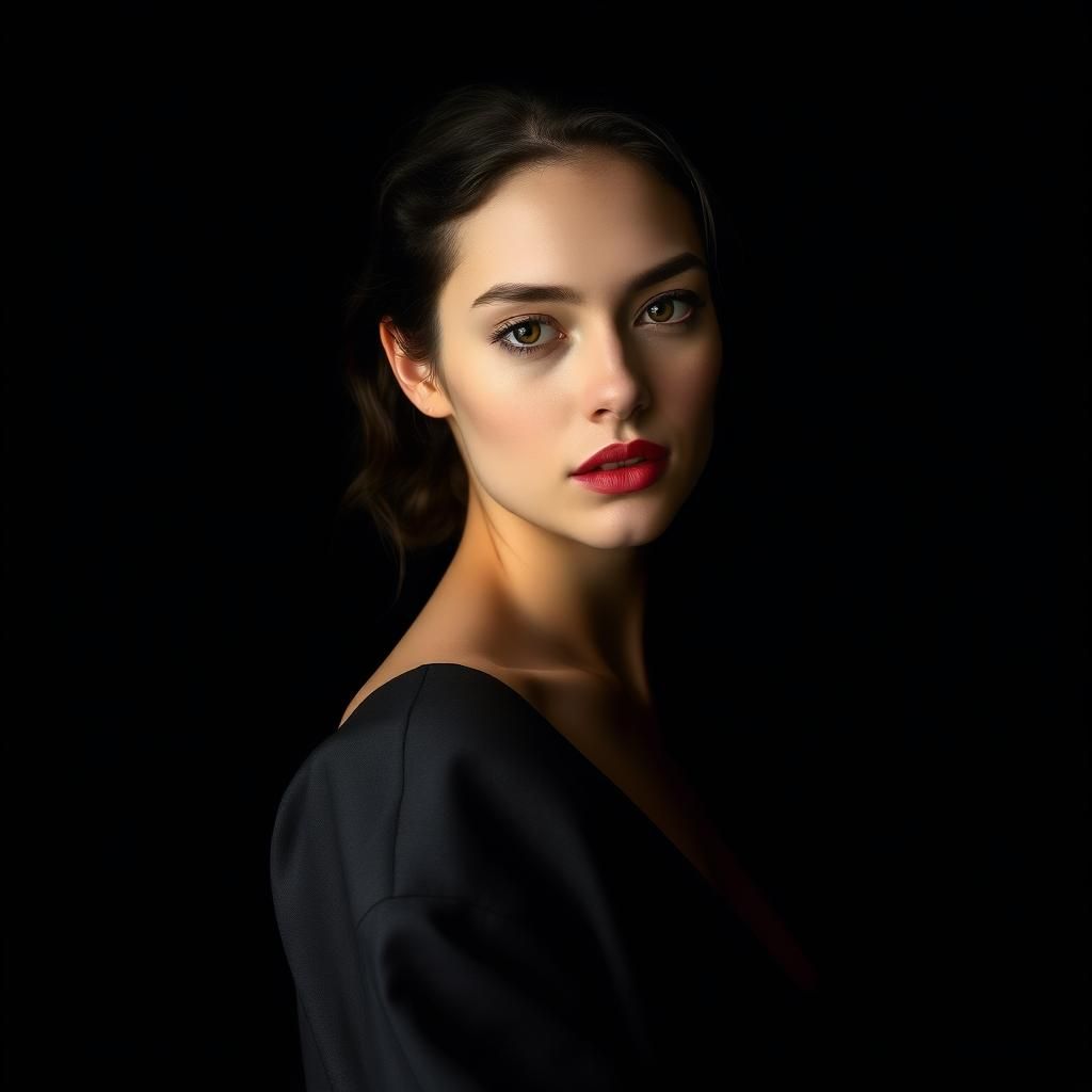 Elegant Model in High Fashion Photography Style