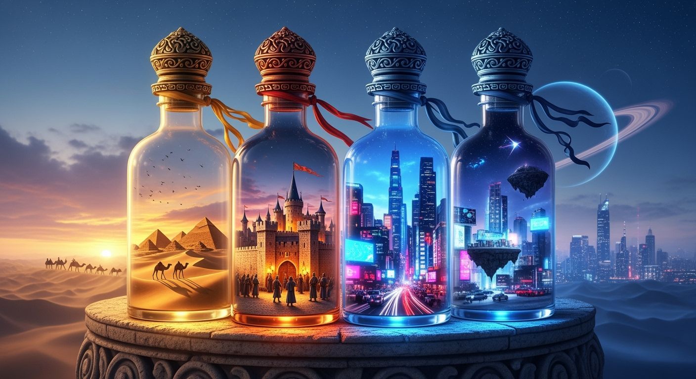 Miniature Worlds in Bottles: Hyper-Realistic Fantasy Art