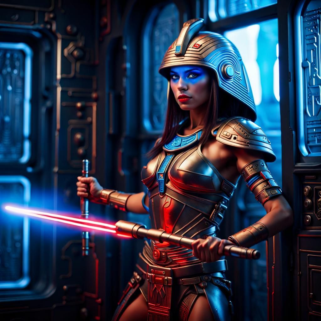 Princess Isoshet's Valiant Quest: Safeguarding the Sacred Tablets aboard the Starship Sirius