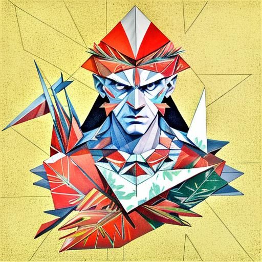 Abstract Botanical Shapes: Angular White Geometry