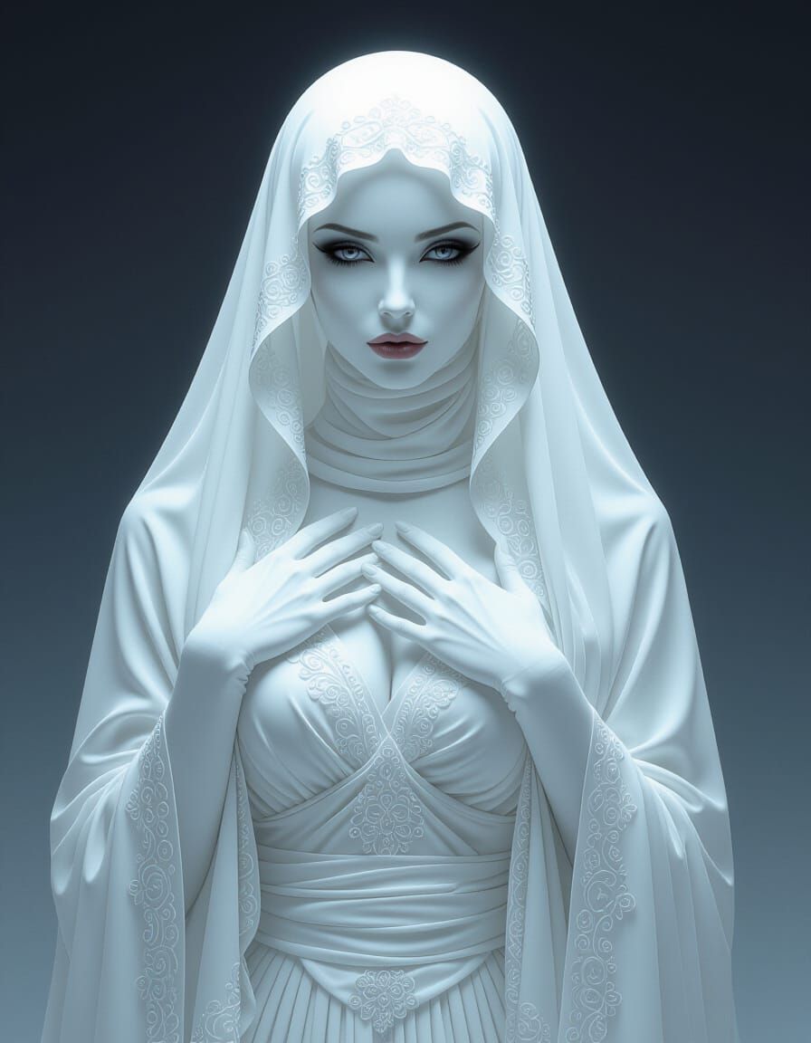 Sensual Ghostly Woman: An Exotic La Llorona