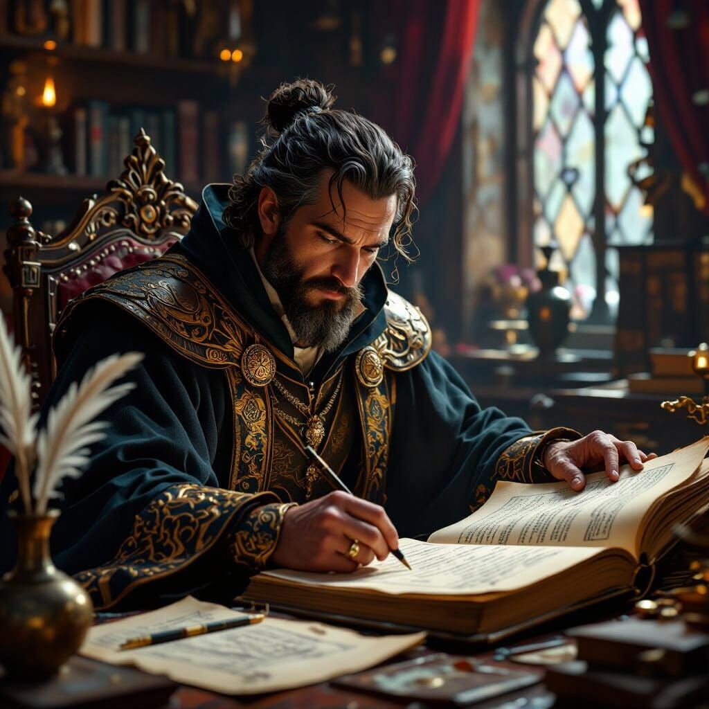 Weary Scribe Reviews Work in Detailed Matte Painting