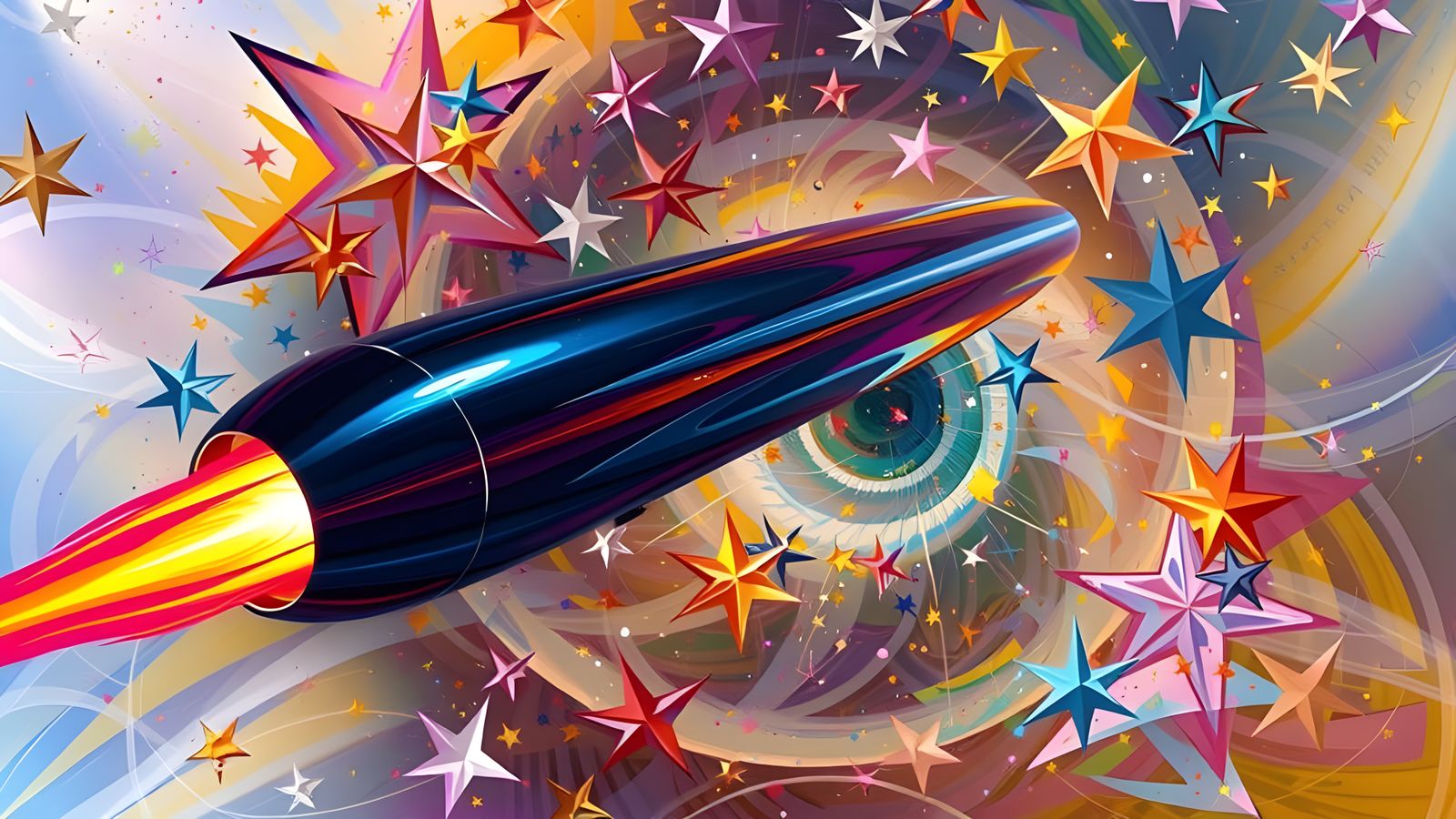 High-Velocity Cylinder Races Through Plasma Vortex