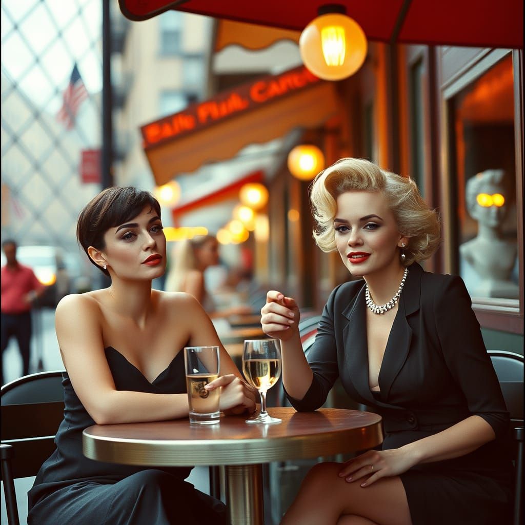 Vintage Hollywood Icons in 1960s New York City Chic