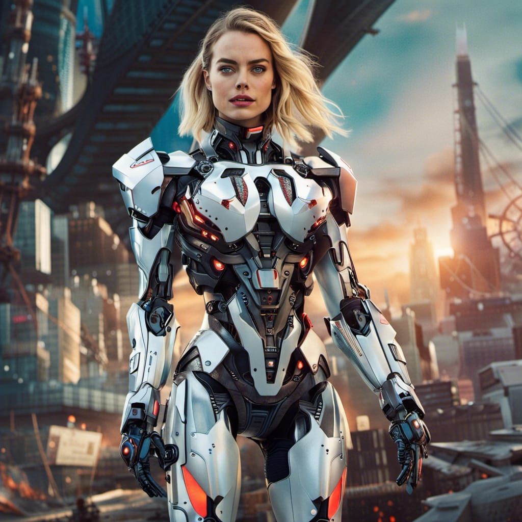 Margot Robbie In Mecha Suit