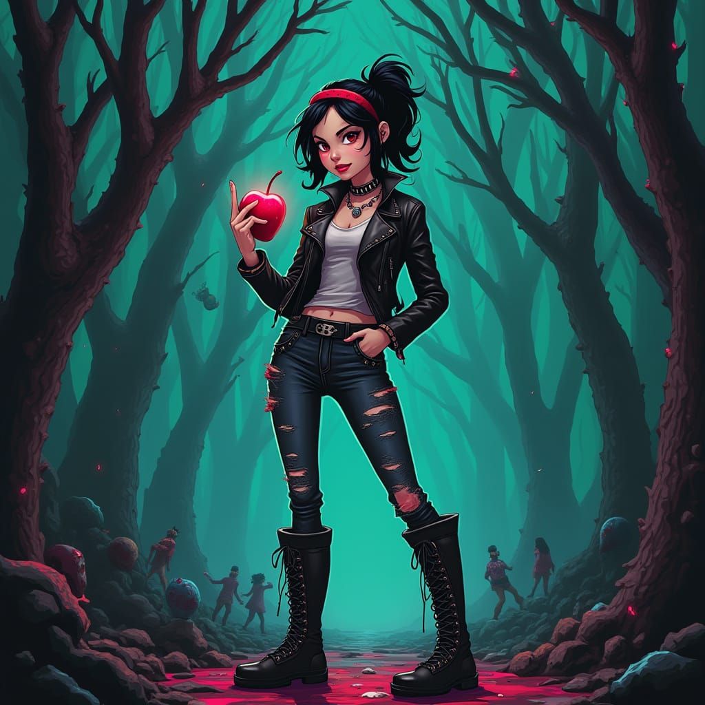 Snow White Subverts Expectations in Dark Humor Animated Art