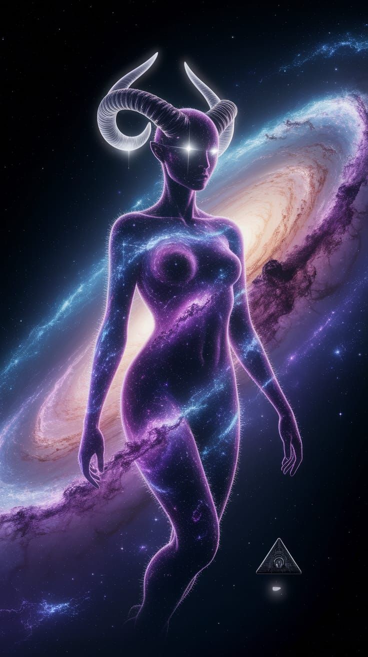 Celestial Nebula Being Adrift in Space