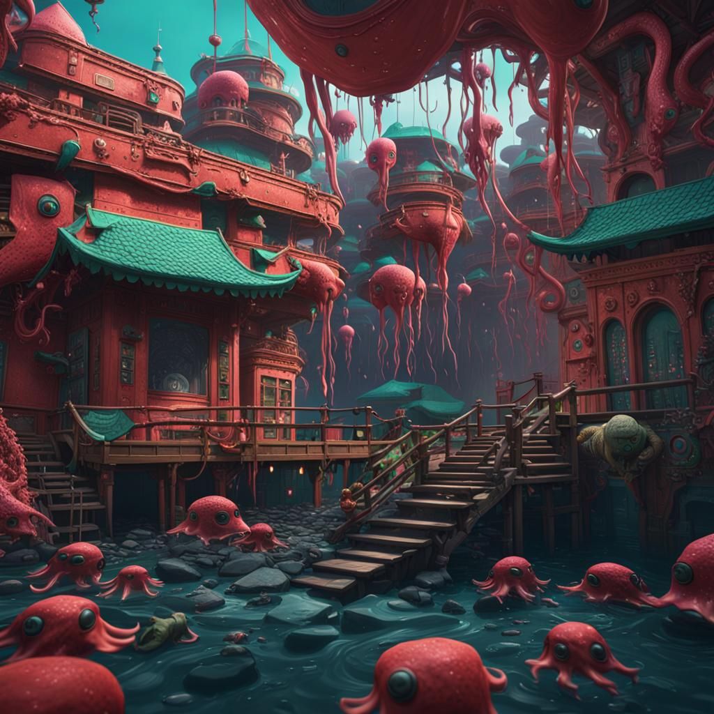 Squid Game Series: Detailed Matte Painting