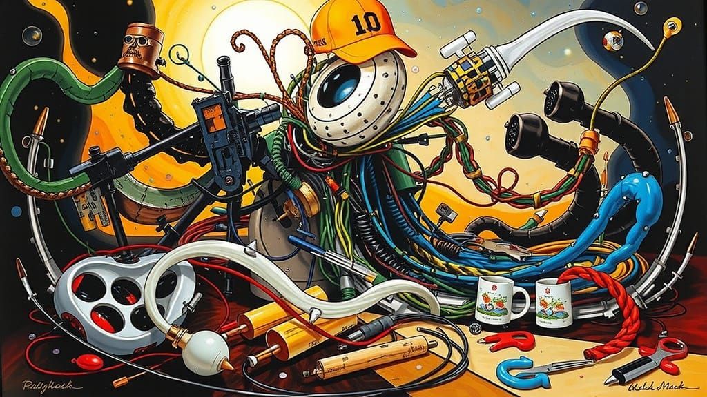 Intricate Doodles and Designs in Fine Art Style