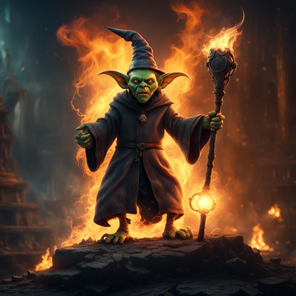 Fire Goblin Wizard