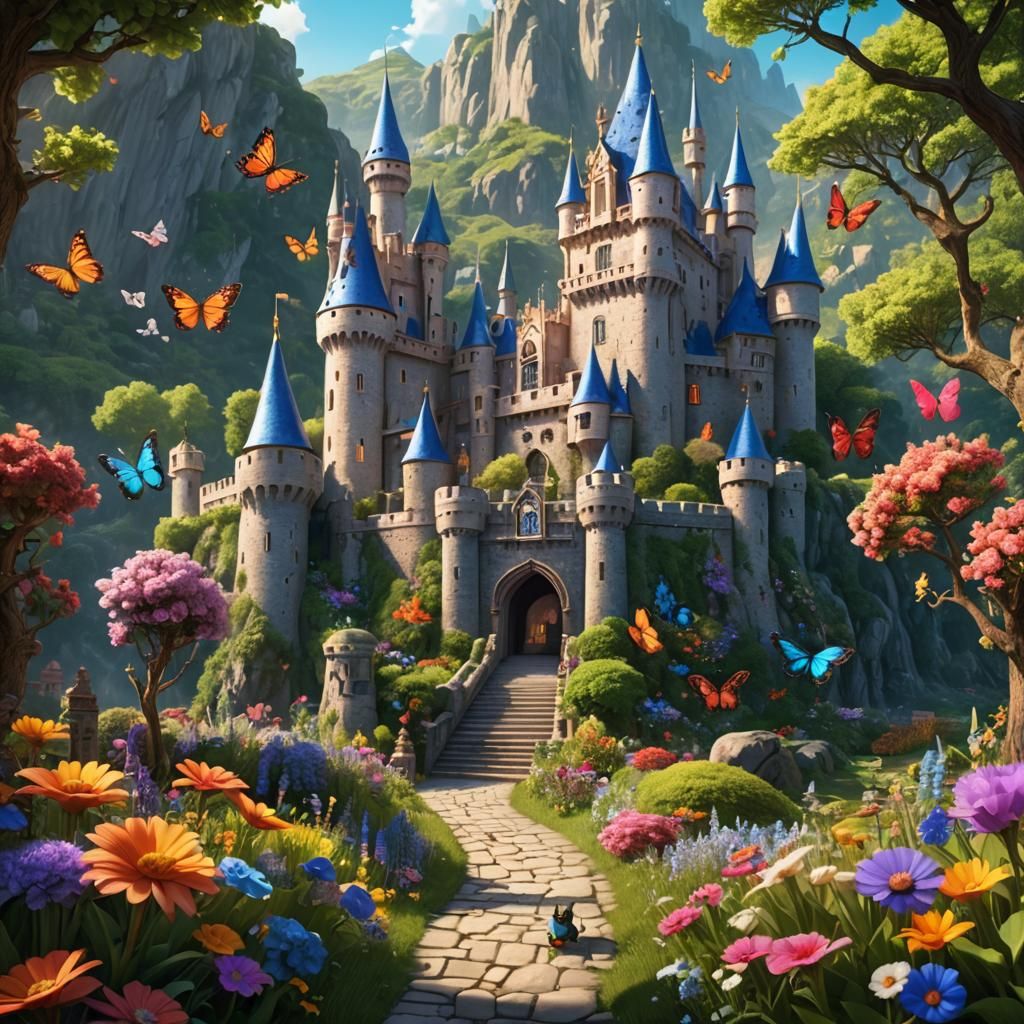 Fairytale Prince Escapes to Sunny Flower Garden