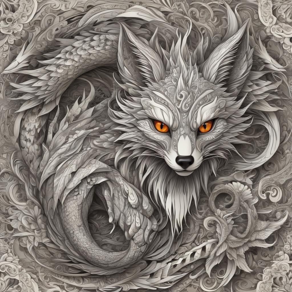 Dragon and Nine-Tailed Fox Face Off